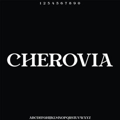 Obraz premium modern and elegant alphabet font vector set