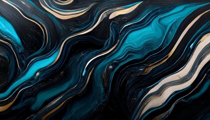 Obraz premium background marble black and blue color 