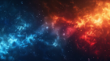 Versus background design in abstract style. banner Announcement of two fighters. Blue cold VS red fire. Competition vs match game, martial battle vs sport. image illustration.