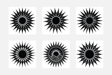 Beautiful Sun Silhouette Illustrations to Enhance Your Artwork
