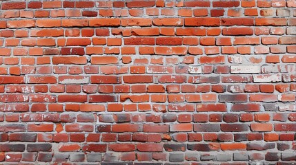 Red brick wall texture background.