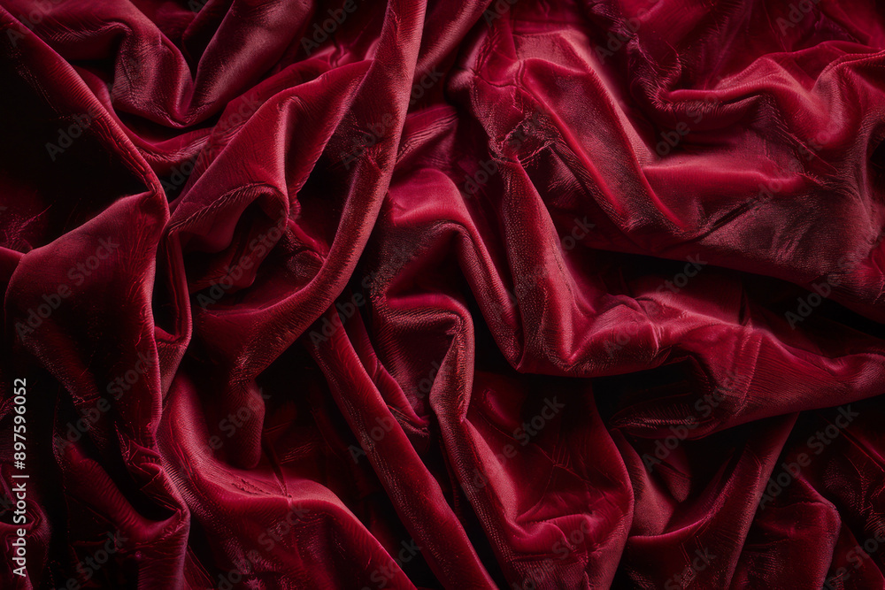 Wall mural a visual of the deep, rich texture of velvet fabric, focusing on the dense pile and the way it captu