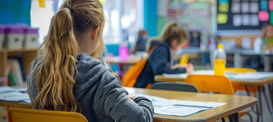 Students Engaged in Writing Workshop with Graphic Organizers in Classroom Setting