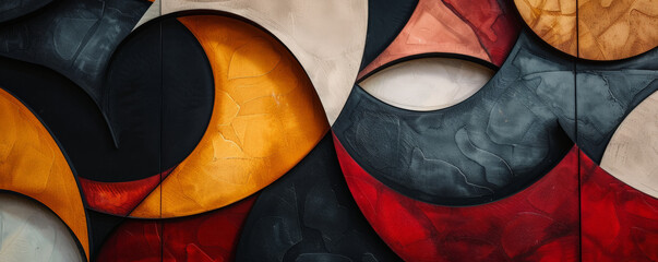 A bold abstract texture with dramatic contrasts and strong shapes, ideal for creating powerful and impactful wall decor that commands attention.