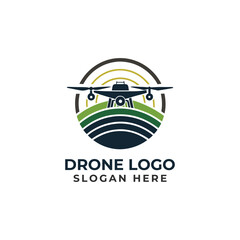 Obraz premium Drone Logo Vector