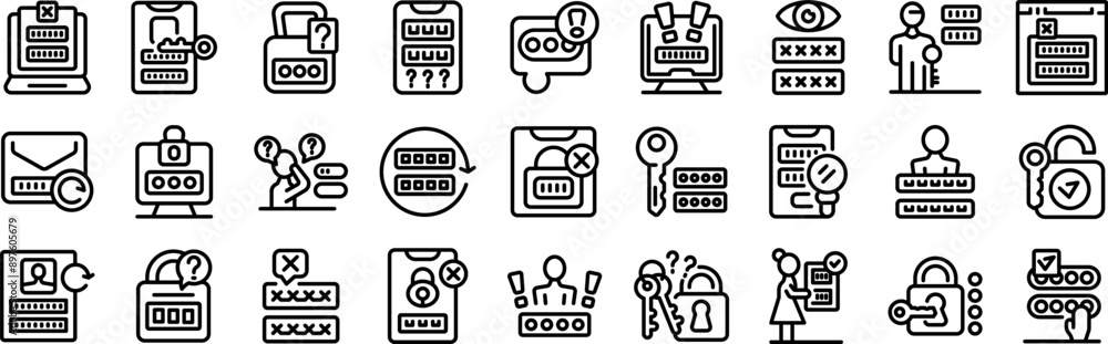 Poster forgot password people using passwords, passwords for web and mobile applications, password protecti