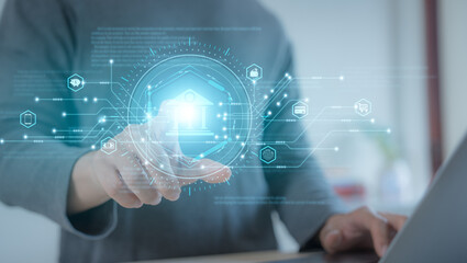 businessman plan the business plans and analyse profitability of working companies banking trading investment saving money and passive income ownerships for manage family plan and retirement target