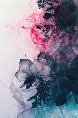 Painting of Flowers Close Up,