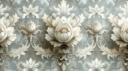  Dove gray background with transparent seamless patterns in baby blue and pale gray. Ideal for elegant and subtle design projects, including wallpapers, textiles, and digital backgrounds.

