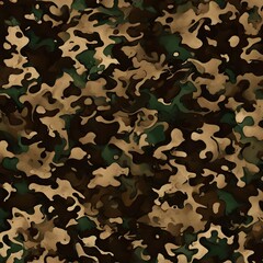 Naklejka premium army camouflage pattern green texture khaki background