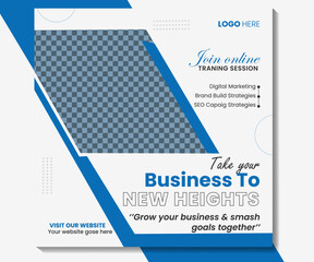 webinar social media marketing post.