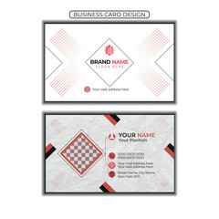 Print ready Editable Business Card Template Design Abstract & Modern Color for Luxury Presentation.