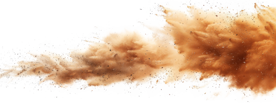 Sand dust cloud , sandstorm , splash