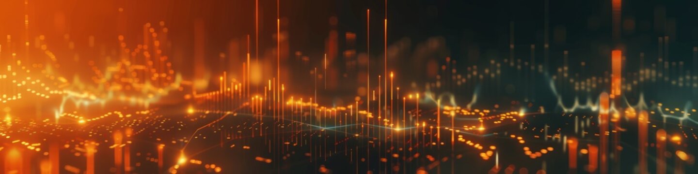 a?'imagine: Scatter plot depicting a strong positive correlation between stock prices and trading volume, suggesting significant investor interest.