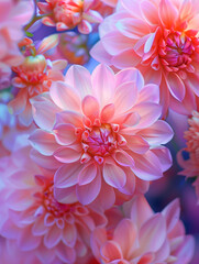 Obraz premium collection of pink flowers, pretty floral background wallpaper