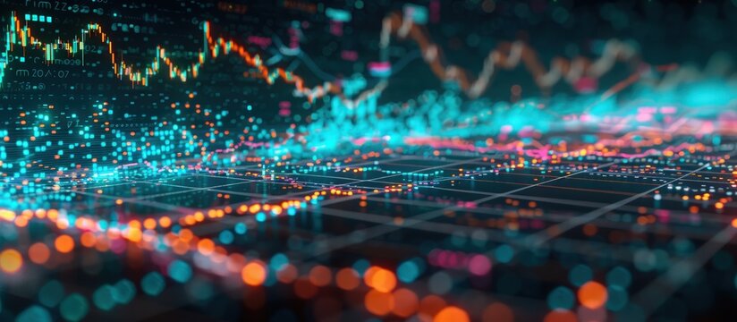 Scatter plot illustrating the positive relationship between stock prices and trading volume, highlighting rising investor engagement.