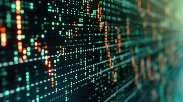 Scatter plot illustrating a strong link between rising stock prices and trading volume, reflecting increased investor interest.