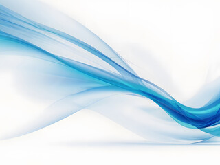 Obraz premium Abstract blue energy light streaks flowing on white background.