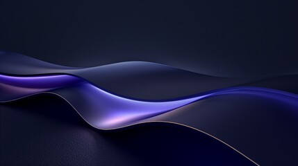 Abstract wavy shapes with blue and purple gradient, perfect for website backgrounds and banners