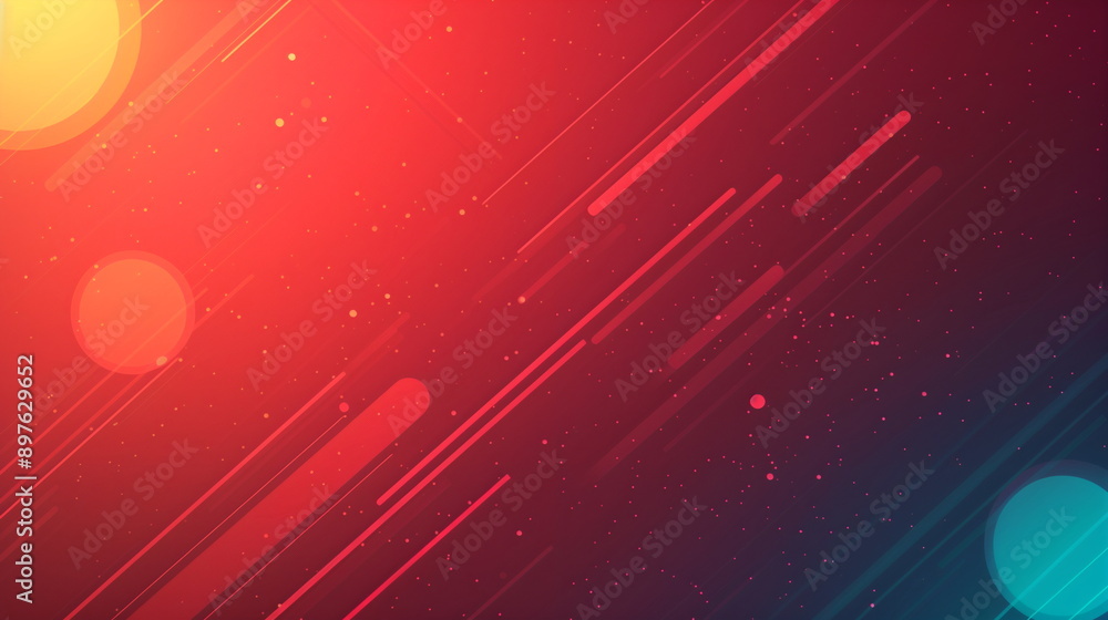 Aufkleber dynamic abstract background with diagonal lines and gradient colors in red and blue hues, perfect fo