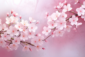 Fototapeta premium Charming Watercolor Bluebell Blooms Seamless Watercolor Lily of the Valley Serenade