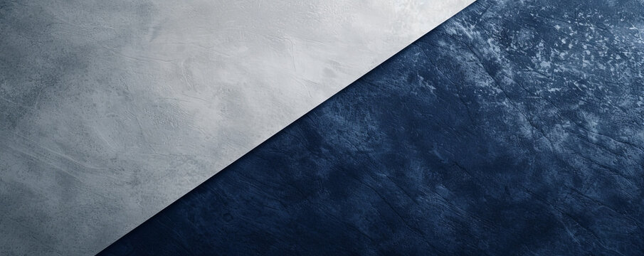 A chic dual-color background transitioning from light silver to dark navy, perfect for a refined and elegant look.