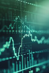 Simple stock chart showcasing a smooth upward trend, highlighting gradual price growth.