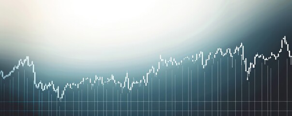 Obraz premium Simple stock chart with a clean upward slope, highlighting a consistent rise in stock prices.