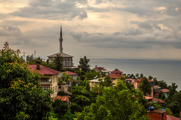 Fototapeta premium A view from Bozkale village in Rize