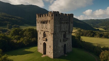 Sturdy archer tower ensuring the safety of the kingdom