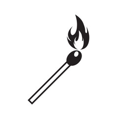 wooden matchstick icon vector illustration design template