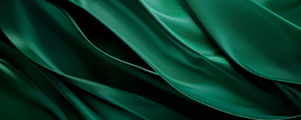 Obraz premium A rich green background with a smooth gradient and a matte finish, creating a sophisticated and modern look.