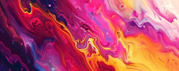 Fototapeta premium A vibrant abstract texture with dynamic lines and a vivid color palette, ideal for creating energetic and lively wall decor that stands out.