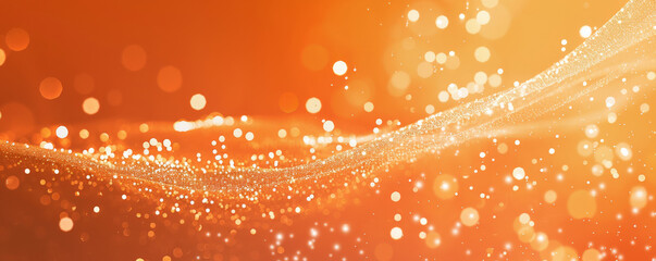 A deep orange background with a subtle sparkle effect, adding a touch of glamour and elegance.