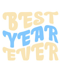 Retro, New year,  Craft Design. T-shirt Design. Illustration