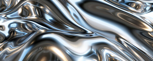 A bright titanium background with a high-gloss finish, reflecting light beautifully for a luxurious look.