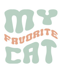 Obraz premium Retro, cat, Craft Design. T-shirt Design. Illustration