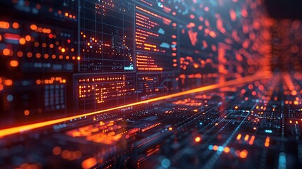 Dynamic modular background depicting a responsive, real-time interface with algorithmic trading data, highlighting the intelligence and efficiency of modern financial technology Watercolor style,