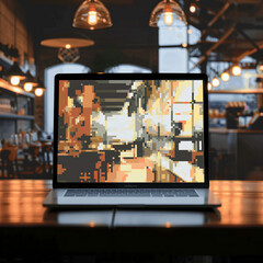 Fototapeta premium laptop