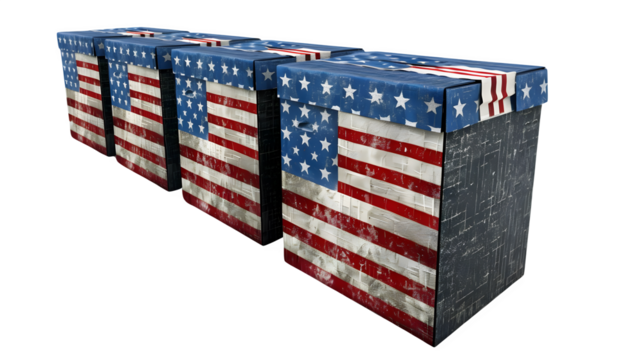 Voting Ballots for Elections, Essential and Informative Election Process Elements, Accurate and Clear Voting Documentation, png file, isolated on white