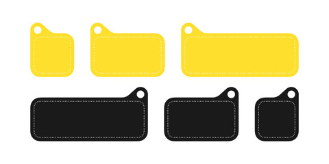 Price tags. Price discount promotion banner