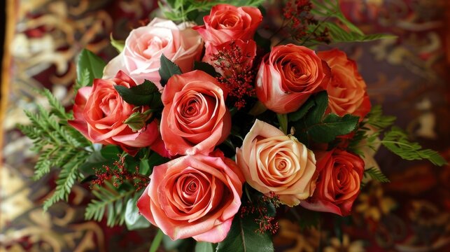 A lovely bouquet of roses for a special occasion