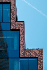 stair structure building with windows