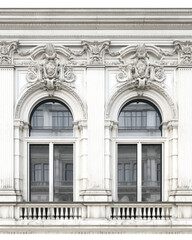 Obraz premium Elegant Architectural Windows with Ornate Details