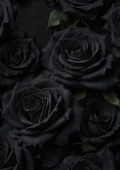 black roses floral dark background