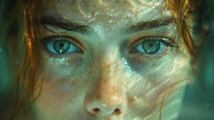 a person going through a very difficult time, desperate, camera focusing on the face.generative ai