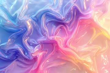 Obraz premium Abstract gradient liquid latex texture background. Gradient glossy waves 