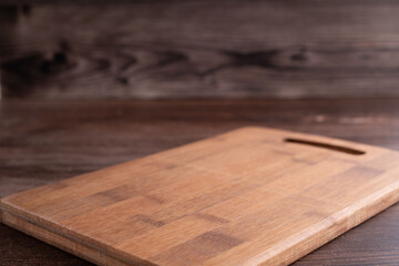 cutting board, board, object, utensil, empty, cooking, kitchen, chopping, food, cutting, horizontal, wood, brown, table, wooden, rustic, texture, background, copy space