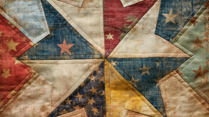 Quilted stars background