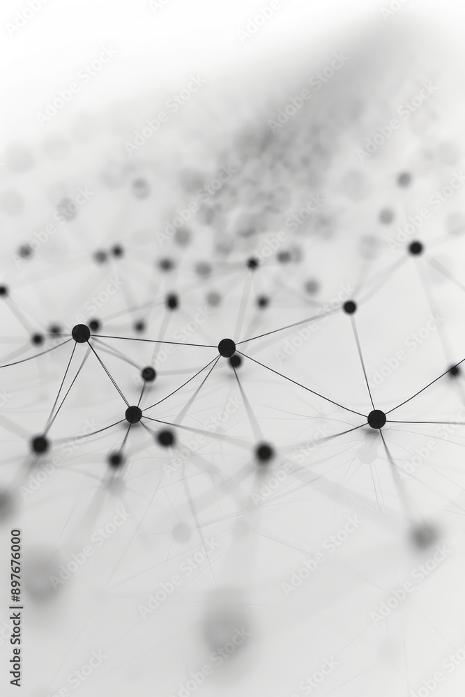Poster a web of interconnected nodes.